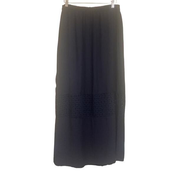 Coldwater Creek black maxi skirt, bohemian, minimalist, concert, festival - Picture 2 of 4